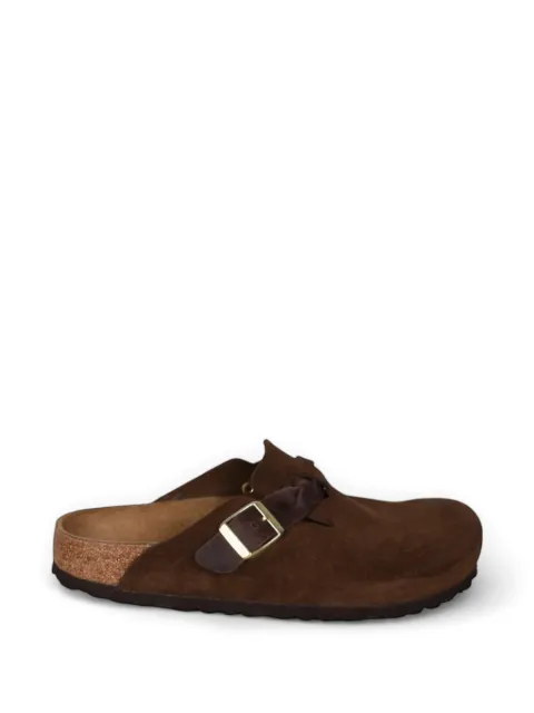 Birkenstock Boston buckle-strap mules Brown 1031716