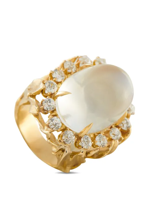 LB Exclusive moonstone diamond ring Gold MF09020226