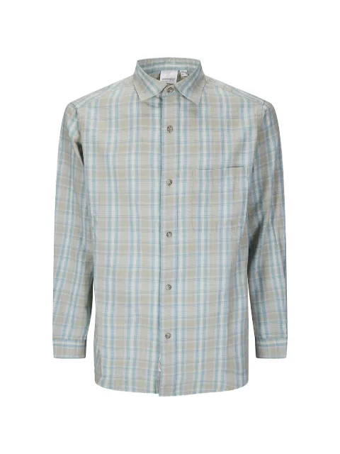 Gramicci checked buttoned shirt Blue G6SMJ057