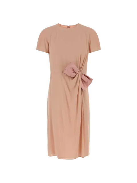 Valentino Garavani bow-detail midi dress Pink BVAHT01MH