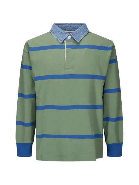 Gramicci striped polo shirt Green G6SMJ059