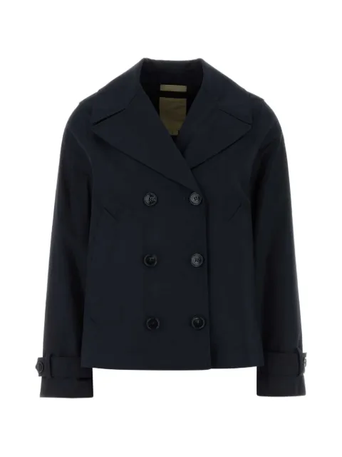Woolrich double-breasted trench coat Blue CFWWOU2249FRUT5303