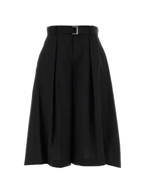 sacai pleated bermuda shorts Black 2608287