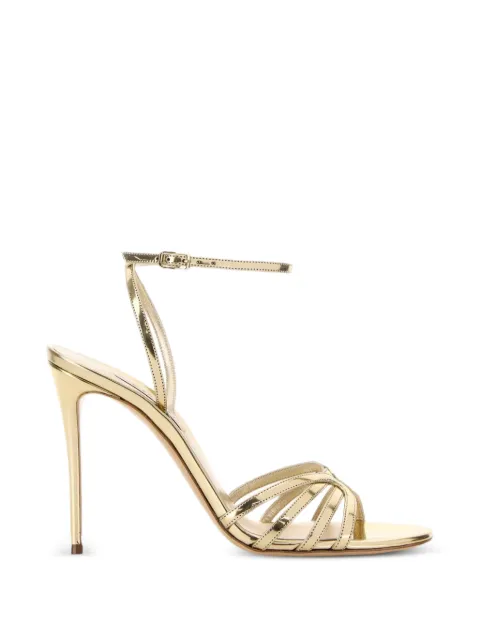 Casadei 110mm Interstellar sandals Gold 1L420B1001INTER