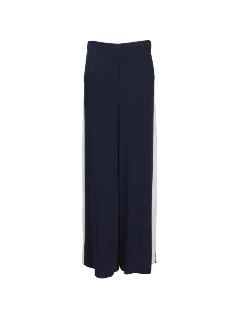 P.A.R.O.S.H. side-stripe wide-leg trousers Blue PANTY26D233004B