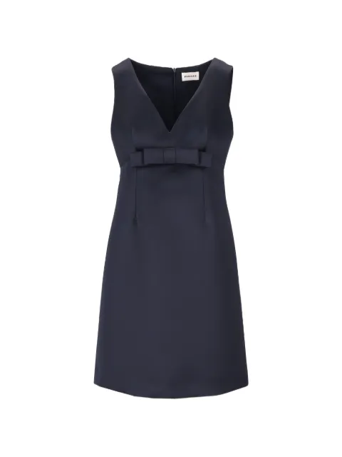 P.A.R.O.S.H. bow-detail V-neck dress Blue D726151PAMAK