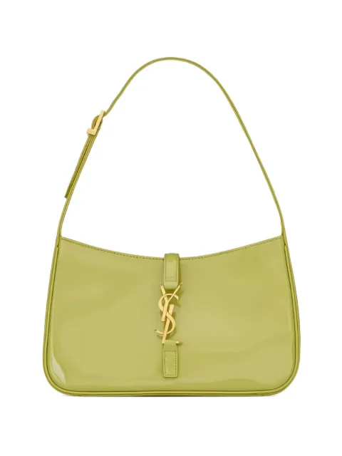 Saint Laurent LE 5 À 7 logo-plaque tote bag Green 657228B870W