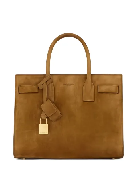 Saint Laurent baby Sac De Jour suede tote bag Brown 4218591U80W2916
