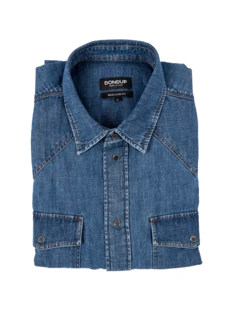 DONDUP KIDS chest-pocket denim shirt Blue UC345RDF0272UMF4
