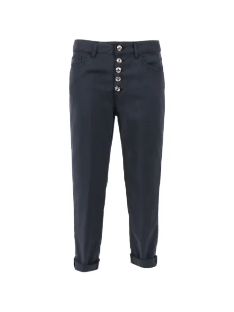 DONDUP KIDS buttoned trousers Blue DP268BCF0197DBM5