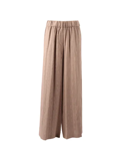 Peserico striped trousers Neutrals A0405200676
