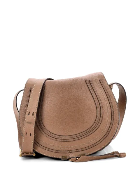 Chloé Pre-Owned Marcie Leather Medium crossbody bag Brown P1SY0DOPX8CBWQMK