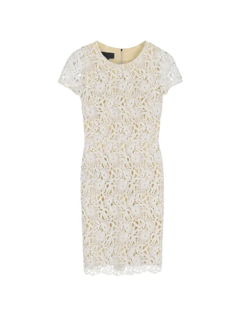 Burberry Pre-Owned lace detailed knee-length midi dress White RFCPUGBCL690985W
