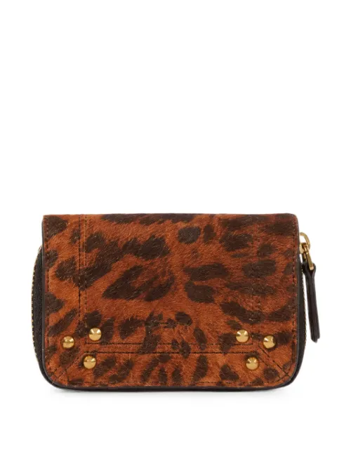 Jérôme Dreyfuss Henri leopard-print wallet Brown 3664884094653