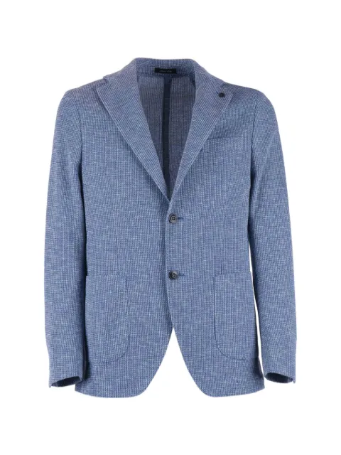 Brera mélange-effect blazer Blue P6NAPOLITJX1