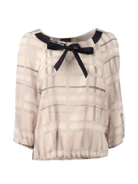 Emporio Armani checked blouse Neutrals EW004338TE20137