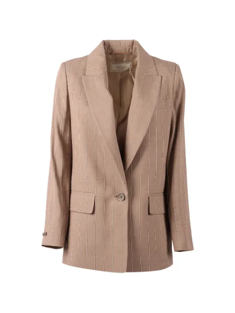 Peserico striped blazer Neutrals A0111600676