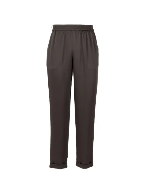 Emporio Armani elasticated tapered trousers Brown EW003326AF20495