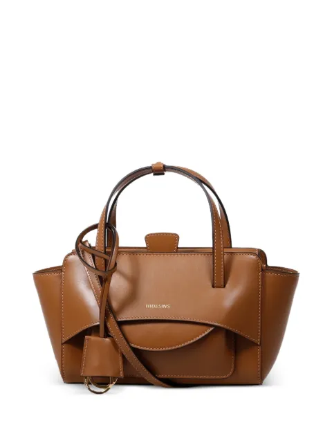 HIDESINS Flap S Premiere leather tote bag Brown FL13TR