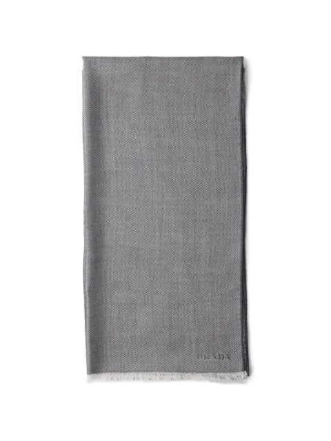 Prada cashmere, wool and silk scarf Blue 2FS1182HKA