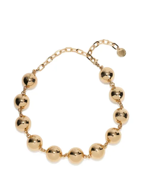 Carolina Herrera gold ball necklace Gold S2636N404MET