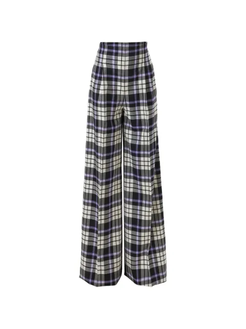 Carolina Herrera wide-leg plaid Marisol pants ‌ Black S2611N402CHW