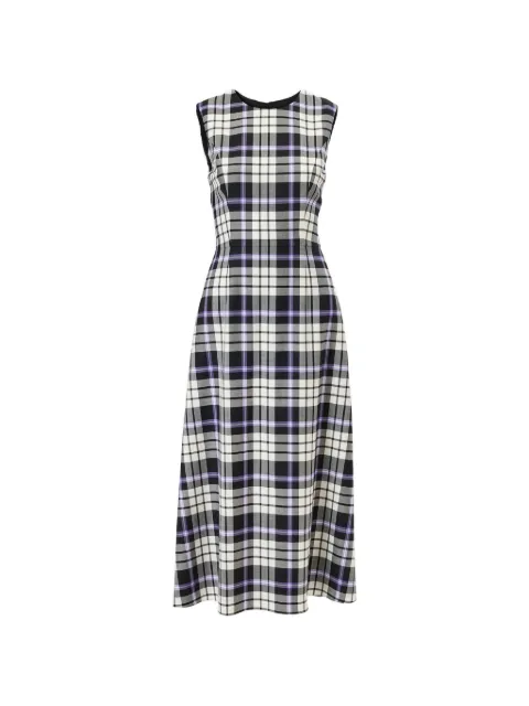 Carolina Herrera plaid A-line midi dress White S2611N562CHW