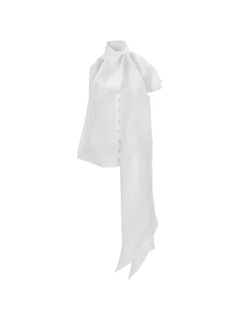 Carolina Herrera Organza bow blouse White S2611N213CRG
