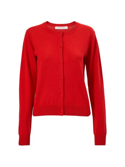 Carolina Herrera crewneck cardigan Red S2612N103KSC