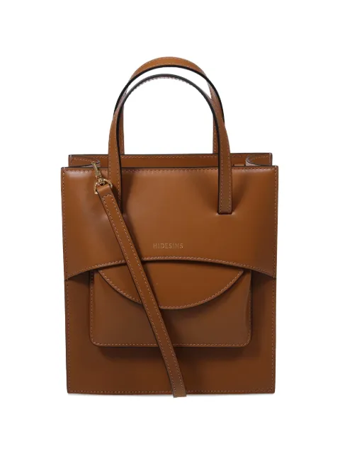 HIDESINS Pocket logo-detail handbag Brown FL16TR