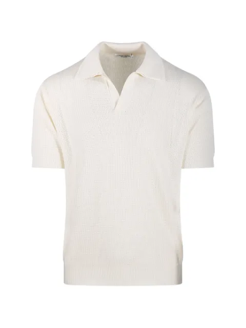 Roberto Collina polo-collar T-shirt Neutrals 261MYA15224