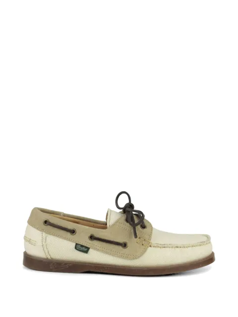 Paraboot canvas boat shoes Neutrals 781052ECRU