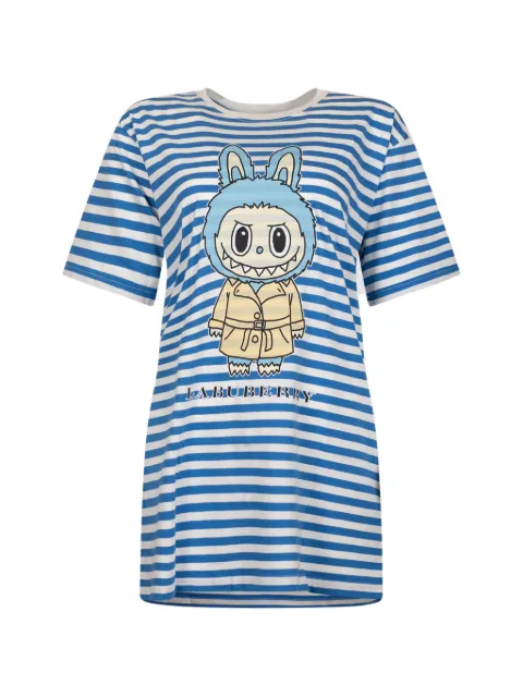 Black Score striped T-shirt Blue LABUBERRYBLUESTRIPES