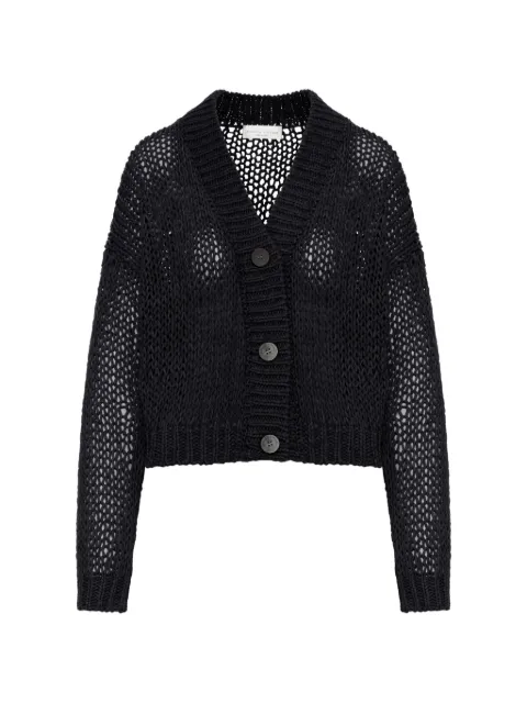 Roberto Collina button-fastening V-neck cardigan Black 261FXA41010