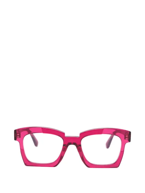 Kuboraum Maske geometric frame glasses Pink K5