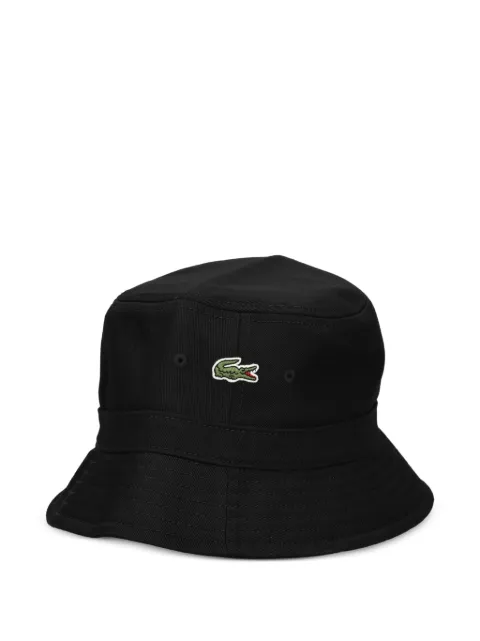 Lacoste logo-patch bucket hat Black RK5004