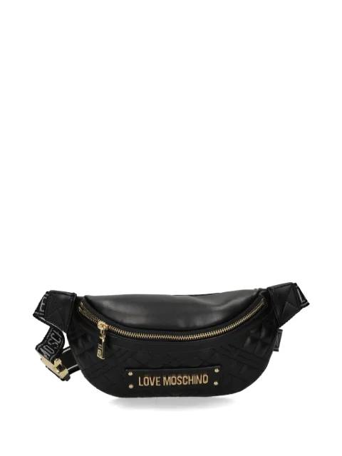Love Moschino quilted logo belt bag Black JC4003PP1OLA0