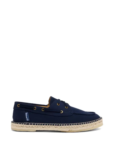 Vilebrequin lace-up canvas boat shoes Blue CNOE5400