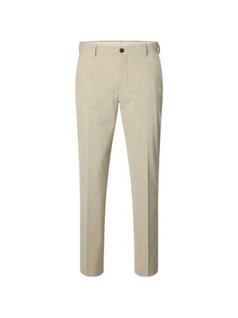 SELECTED 175 belt-loops trousers Neutrals 16087825
