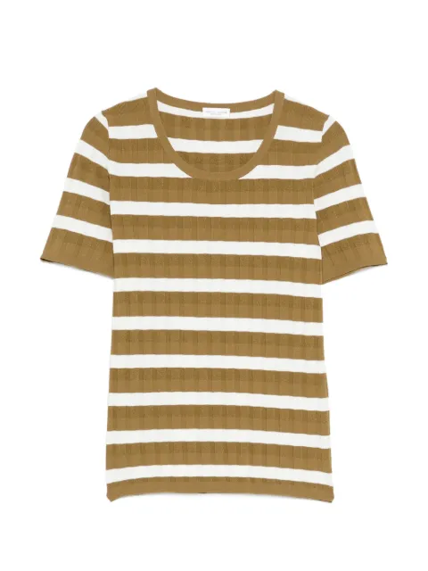 Roberto Collina striped ribbed T-shirt Neutrals 261FXA32021