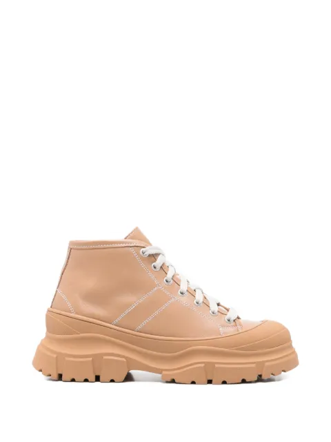 Sofie D'hoore contrast-stitch fairway sneakers Neutrals FAIRWAYLNAP02