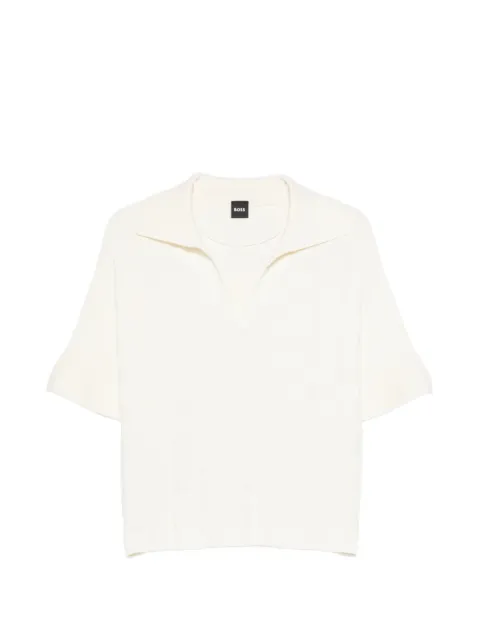 BOSS Fapavero short-sleeve V-neck T-shirt Neutrals 50556693