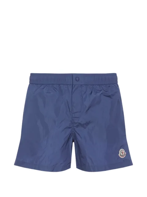 Moncler logo-patch swim shorts Blue L10912C00005599JK