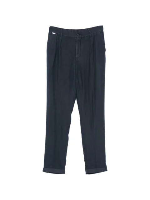 04651 / A TRIP IN A BAG linen trousers Blue 2PA2601B11