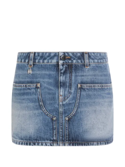 AMIRI denim carpenter mini skirt Blue AWBMSK1018