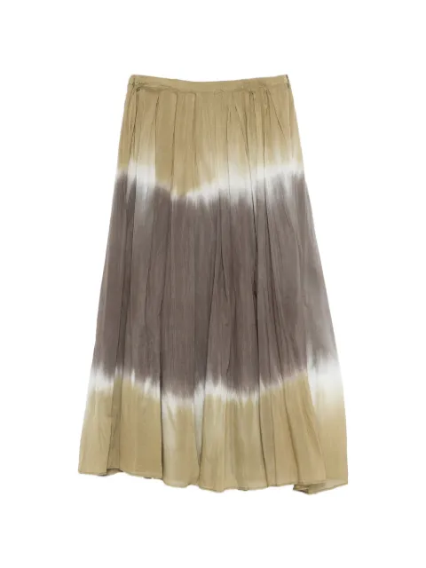 Roberto Collina dip-dye midi skirt Green 261FXA59067