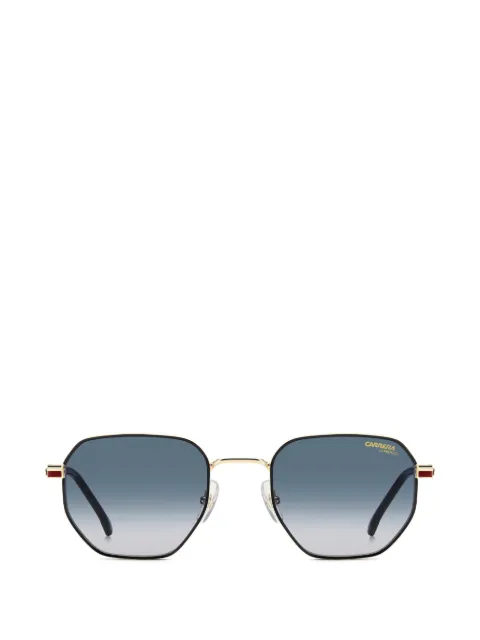 Carrera striped geometric-frame sunglasses Gold CARRERA380S