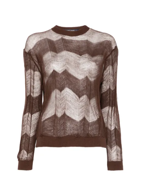 Sofie D'hoore Moraca chevron sweater Brown MORACAYPE01