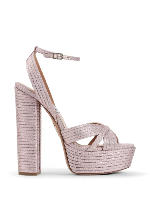 Aquazzura Sundance Plateau crossover platform sandals Pink SUDHIGS0MIWROS