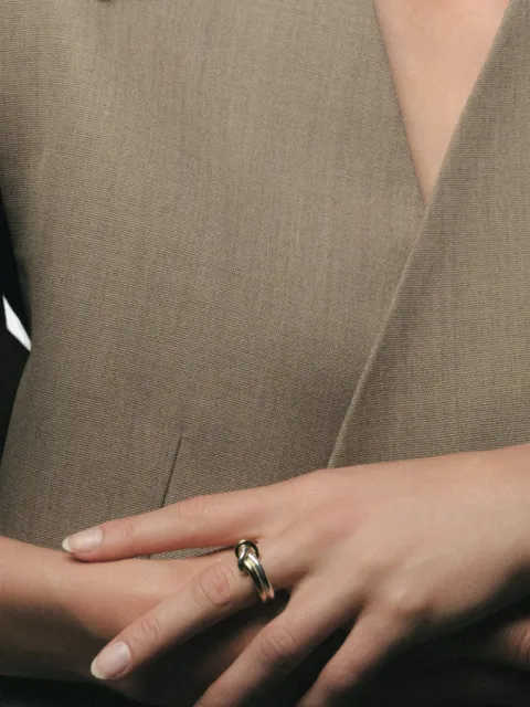NORMA JEWELLERY Hydra knot-detail ring Silver HYDRARINGGOLDSILVER